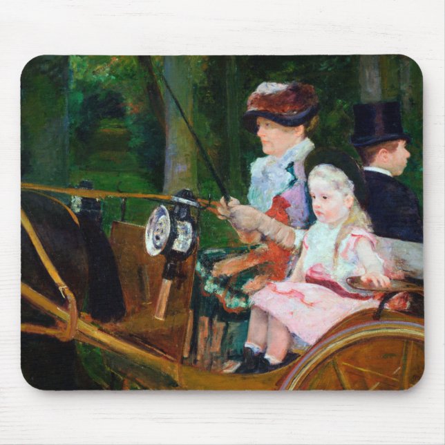 Mousepad Rapariga dirigindo uma Carruagem, Mary Cassatt (Frente)