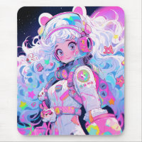 Rapariga do Astronauta Espacial de Kawaii Moe Past