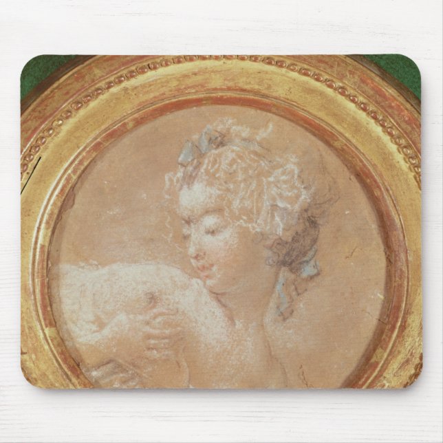 Mousepad Rapariga que espreme seu peito (Frente)