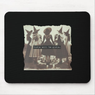 Mousepad Rapariga Será Uma Bruxa Engraçada Vibes Hallowes