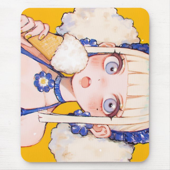 Mousepad Rapariga Sunny Scoop com Vanilla Cone (Frente)