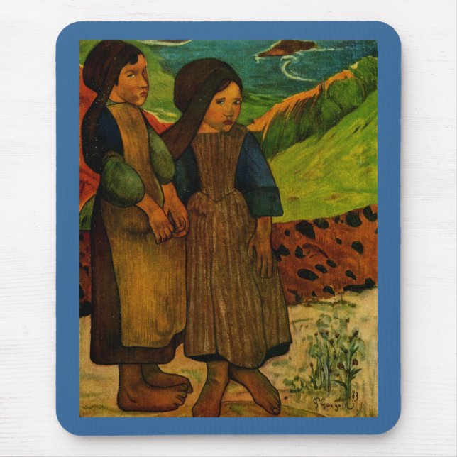 Mousepad Raparigas Breton de Paul Gauguin (1889) (Frente)
