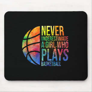 Mousepad Raparigas Hoops Nunca Subestimam Uma Garota Que Jo