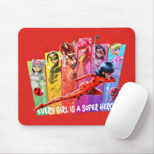 Mousepad Raparigas Miraculosas Cada garota é um super her