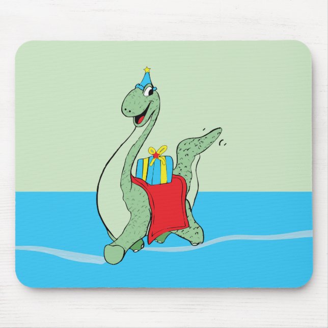 Mousepad Rapaz, Dinossauro de Aniversário (Frente)