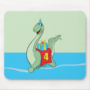 Mousepad Rapaz, Dinossauro do 4º Aniversário