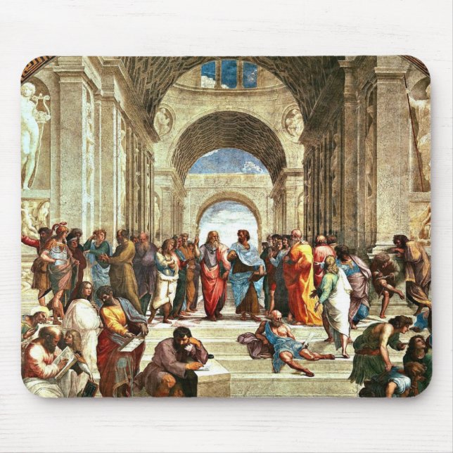 Mousepad Raphael: Escola de Atenas, (Frente)