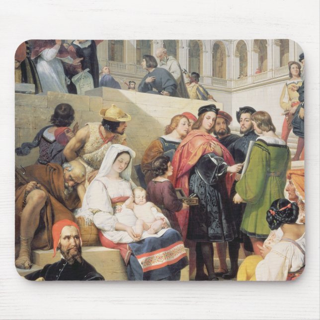 Mousepad Raphael no vaticano, 1832 (óleo em canvas) (Frente)