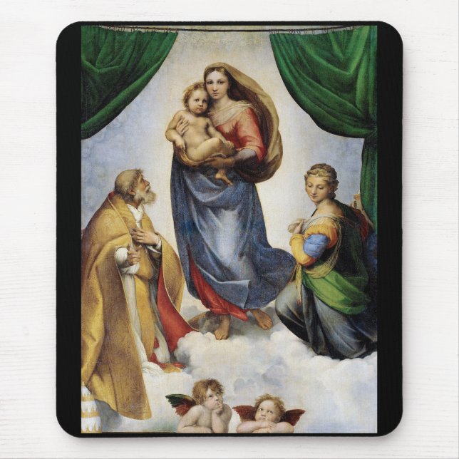 Mousepad Raphael , Sistine Madonna (Frente)