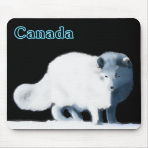 Mousepad Raposa Árctica Brilhante