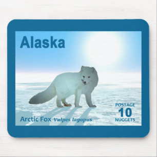 Mousepad Raposa Árctica - Pocena do Alasca