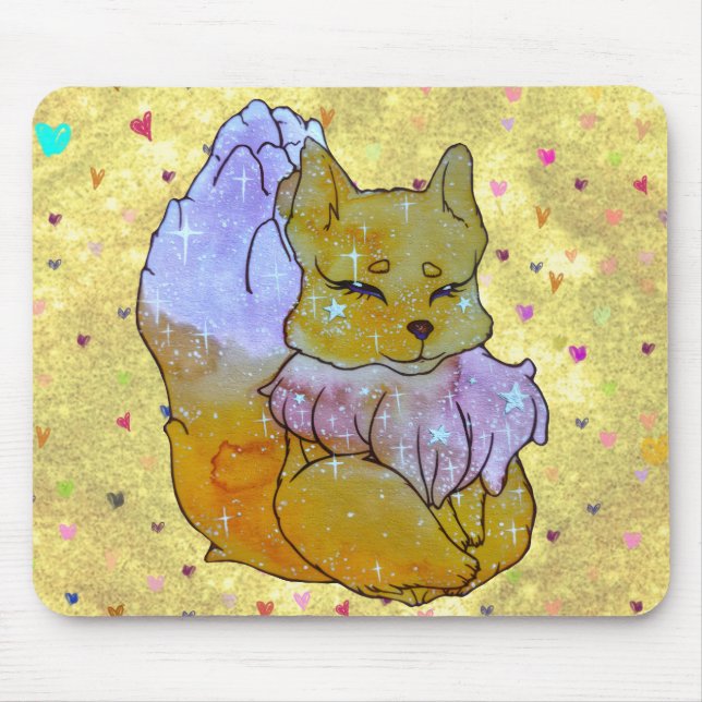 Mousepad Raposa chamada Dice (Frente)