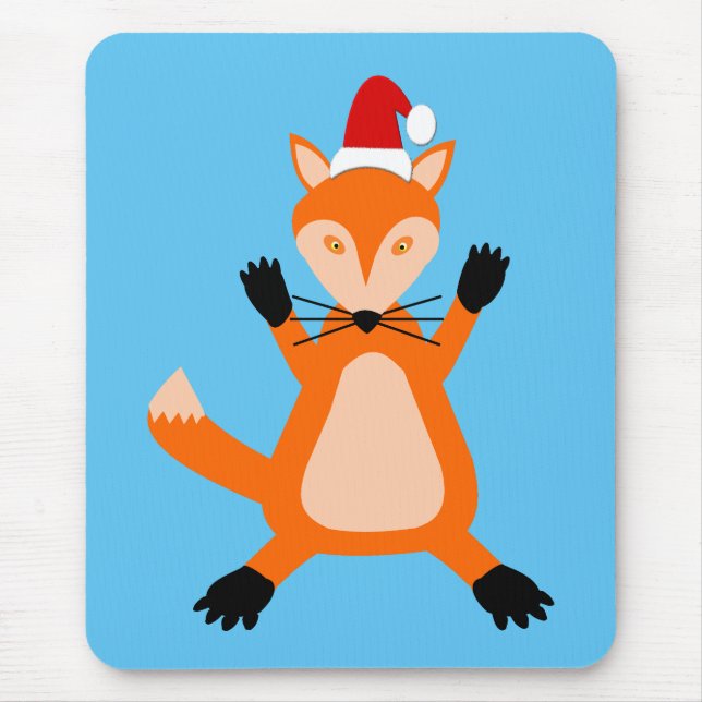 Mousepad Raposa de Natal giro (Frente)