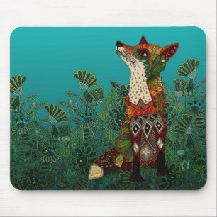 Mousepad raposa floral
