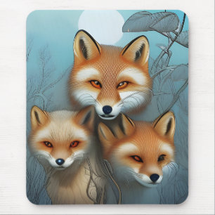 Mousepad Raposa-Mãe e Bebê