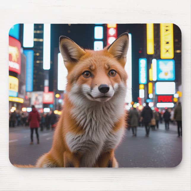 Mousepad Raposa na Times Square (Frente)