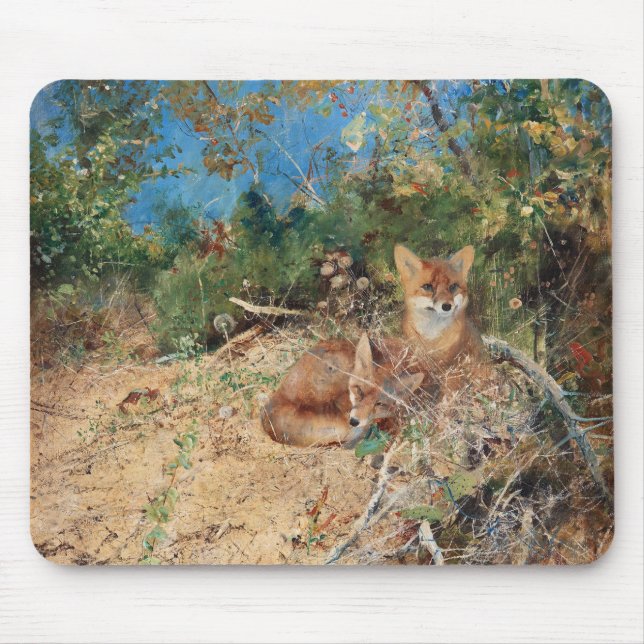 Mousepad Raposas, Bruno Liljefors (Frente)