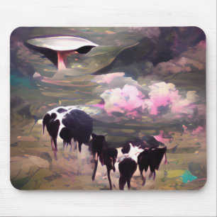 Mousepad Rapto de Vacas OVNI
