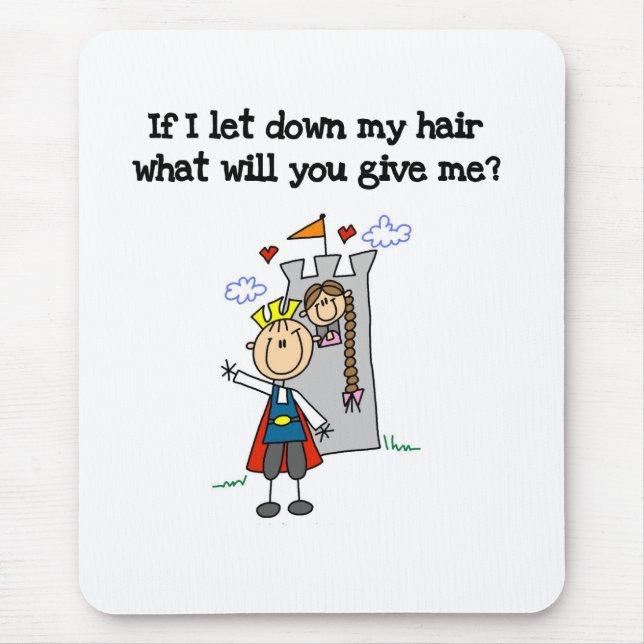 Mousepad Rapunzel moderno (Frente)