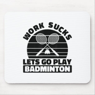 Mousepad Raquete de Jogador de Badminton - Raquete de Quadr