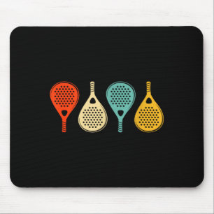 Mousepad Raquete de Ténis Padel Esportes Antigos