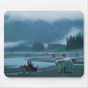Mousepad Rare Spirit Bear e Misture River