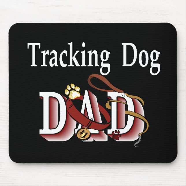 Mousepad Rastreando Presentes de Pai de Cão (Frente)