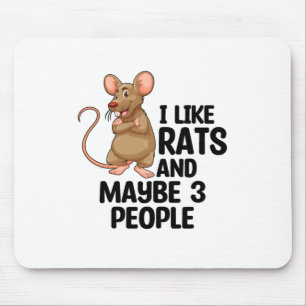 Mousepad Rat Lover Presentes De Animais De Companhia De R