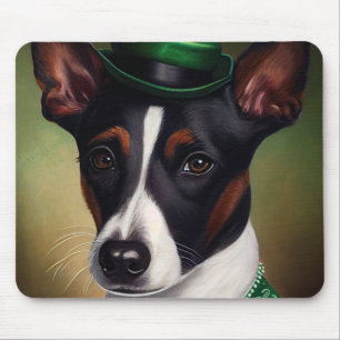 Mousepad Rat Terrier Dog na Rua.