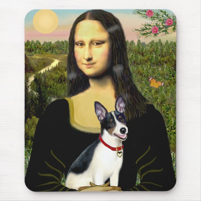 Mousepad Rat Terrier - Mona Lisa (Frente)