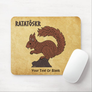 Mousepad Ratatöskr, Esquilo Nórdico/Viking