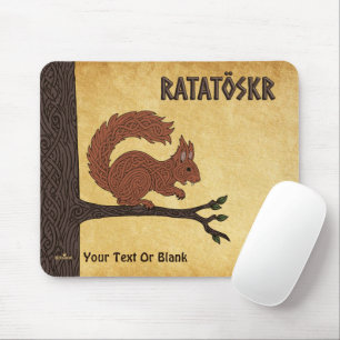 Mousepad Ratatöskr, Esquilo Nórdico/Viking