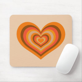 Mousepad Rato com Coração Listrado Retro