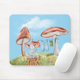 Mousepad Rato com Linha de Fechamento do Cogumelo