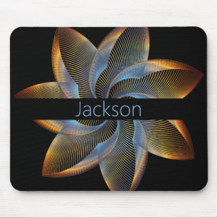 Mousepad Rato com Monograma de Estrela Moderno e Elegante