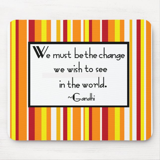 Mousepad Rato das citações de Gandhi (Frente)