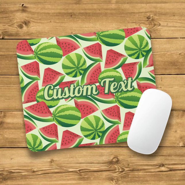 Mousepad Rato de Borracha com Padrão de Melancia (Criador carregado)