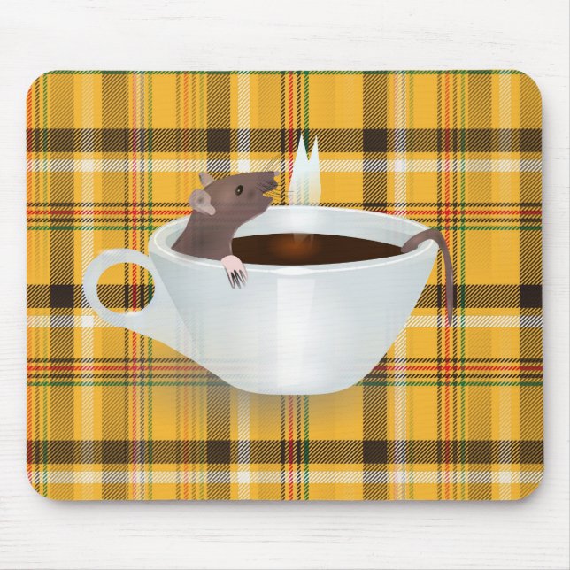 Mousepad rato de café (Frente)