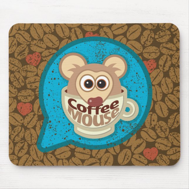 Mousepad Rato de café (Frente)
