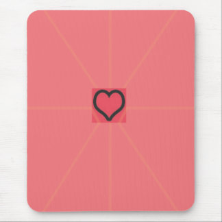 Mousepad Rato de Coração Almofada