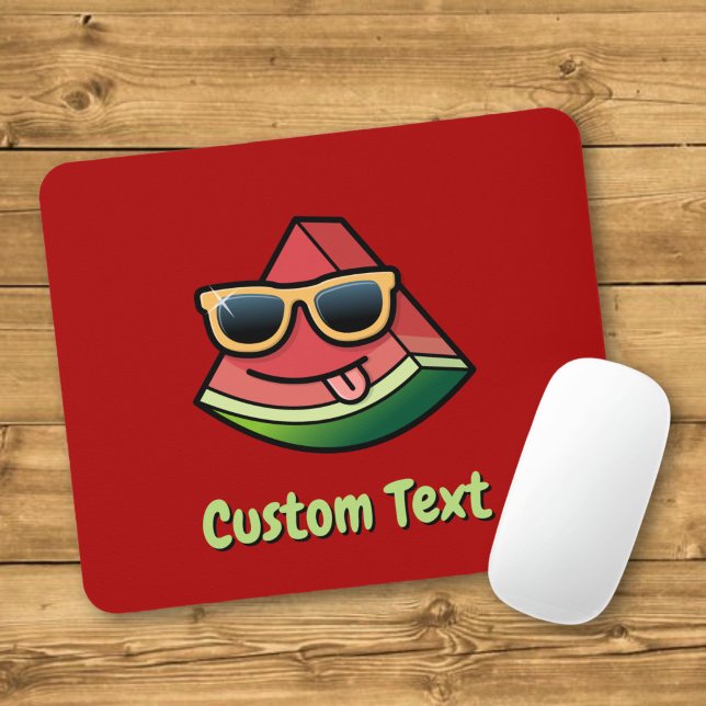 Mousepad Rato de desenho animado de melancia (Criador carregado)