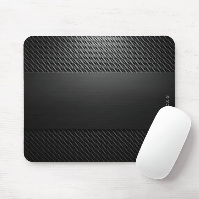 Mousepad Rato de Design de fibra de carbono por eixo em pre (Com mouse)