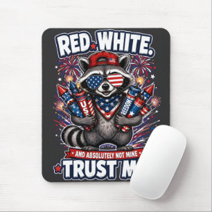 Mousepad Rato de Fogo do Dia 4 de Julho do Guaxinim
