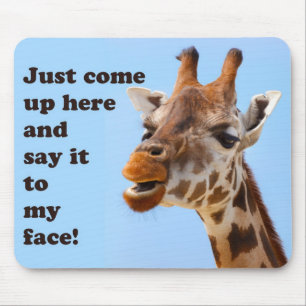 Mousepad Rato de girafa engraçado
