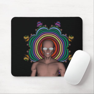 Mousepad Rato de Hippy Punk
