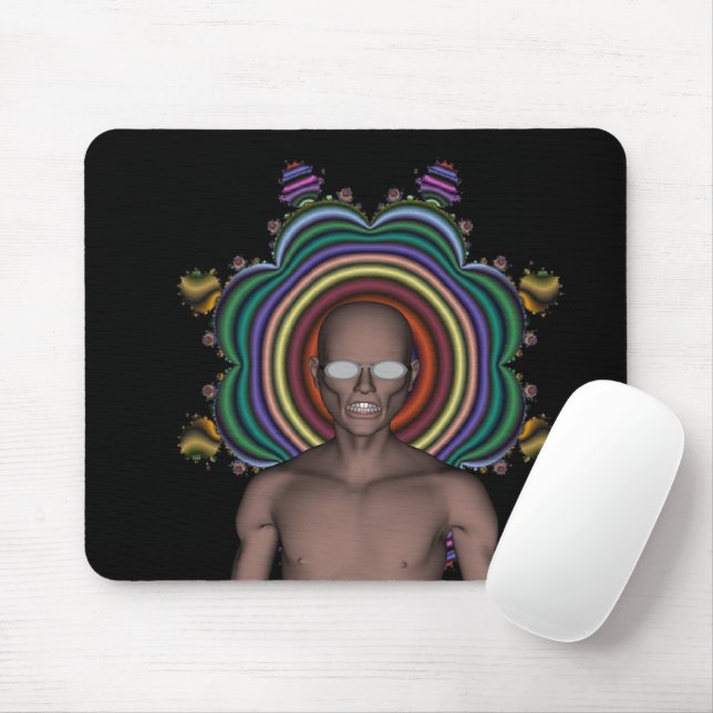 Mousepad Rato de Hippy Punk (Com mouse)