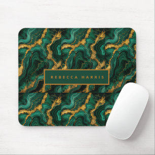 Mousepad Rato de Luxo com Nome Personalizado Esmeralda Mala