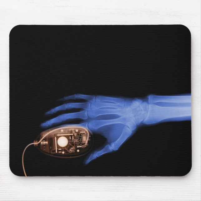 Mousepad Rato de Mão e Computador de Raio X (Frente)