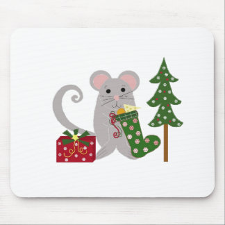 Mousepad Rato de Natal Festivo