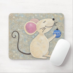 Mousepad Rato de Natal Fofo Tapete de Rato de Natal